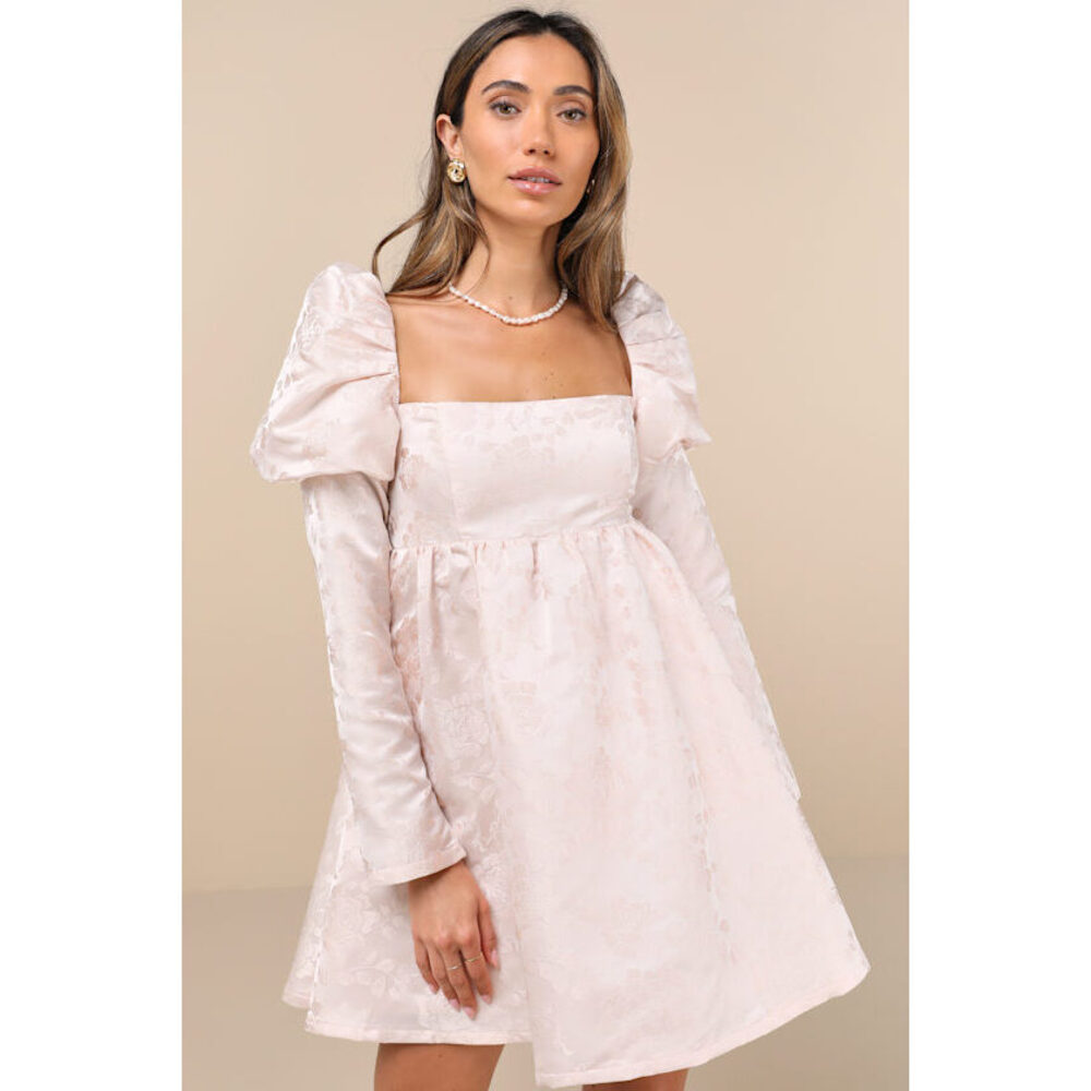NWT Lulus Puff Shoulder Babydoll Dress